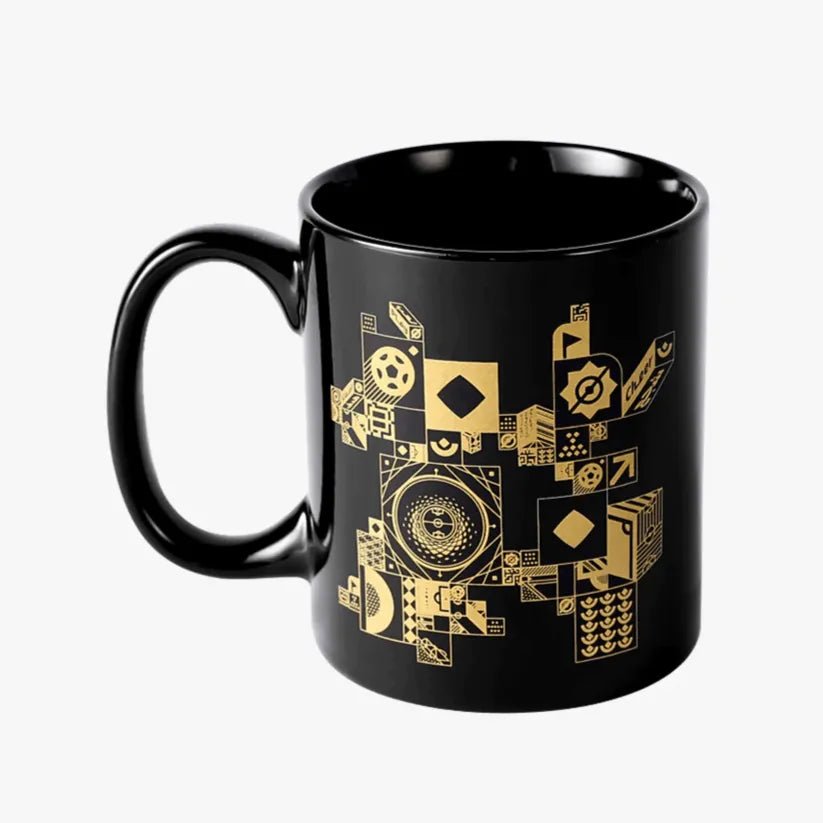 Honav FIFA World Cup 2022 Ceramic Mug - Black-Gold (Back)