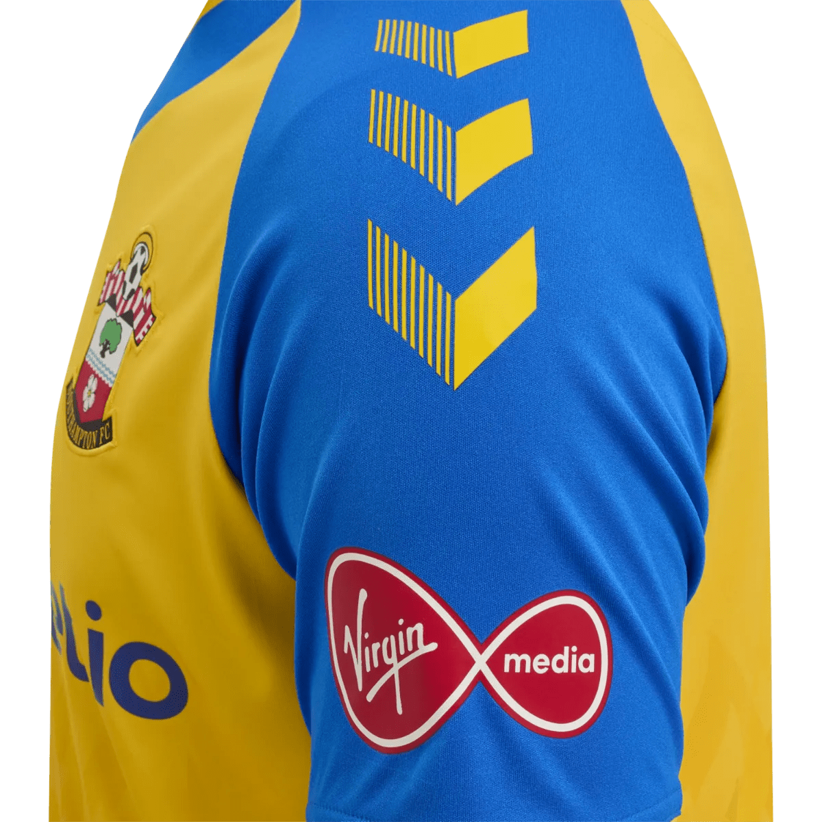 Hummel 2021-22 Southampton Away Jersey - Yellow-Royal (Detail 1)