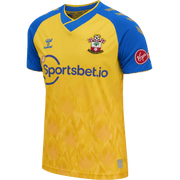Hummel 2021-22 Southampton Away Jersey - Yellow-Royal (Diagonal)