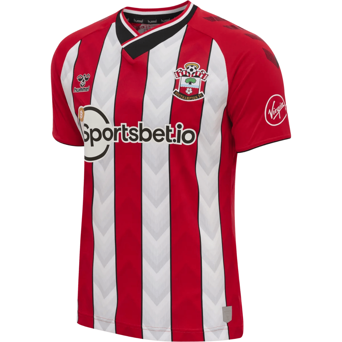 Hummel 2021-22 Southampton Home Jersey - Red-White (Diagonal)