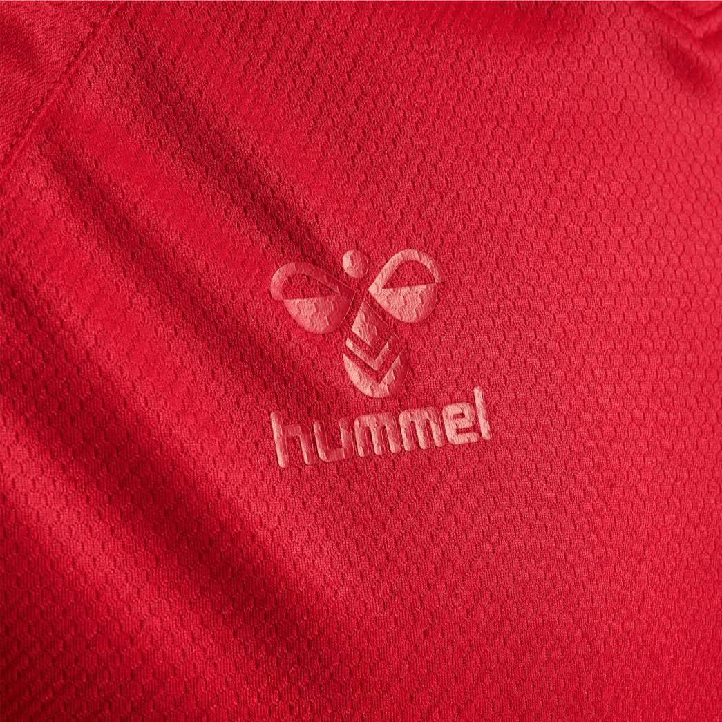 Hummel 2022-23 Denmark Home Jersey - Tango Red (Detail 4)