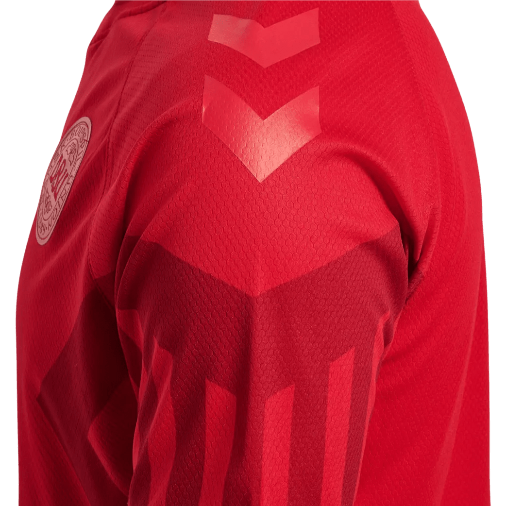 Hummel 2022-23 Denmark Home Jersey - Tango Red (Detail 1)
