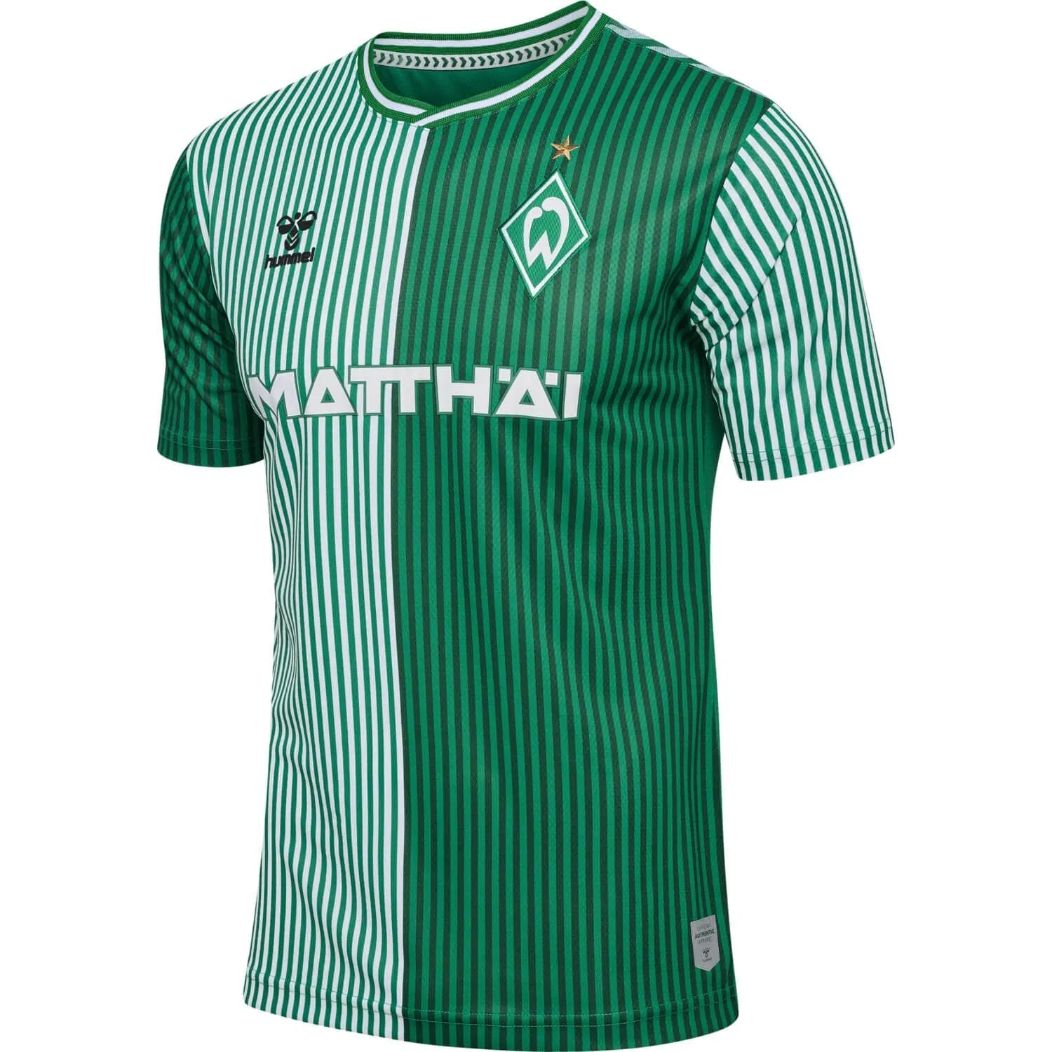 Hummel 2023-24 SV Werder Bremer Men's Stadium Home Jersey (Lateral - Front)