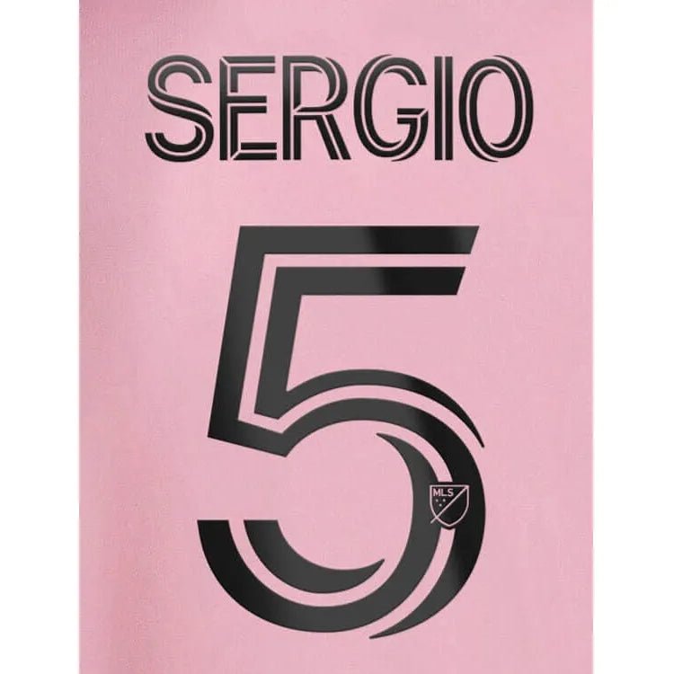 Inter Miami 2023-Home Sergio #5 Jersey Name Set (Back)