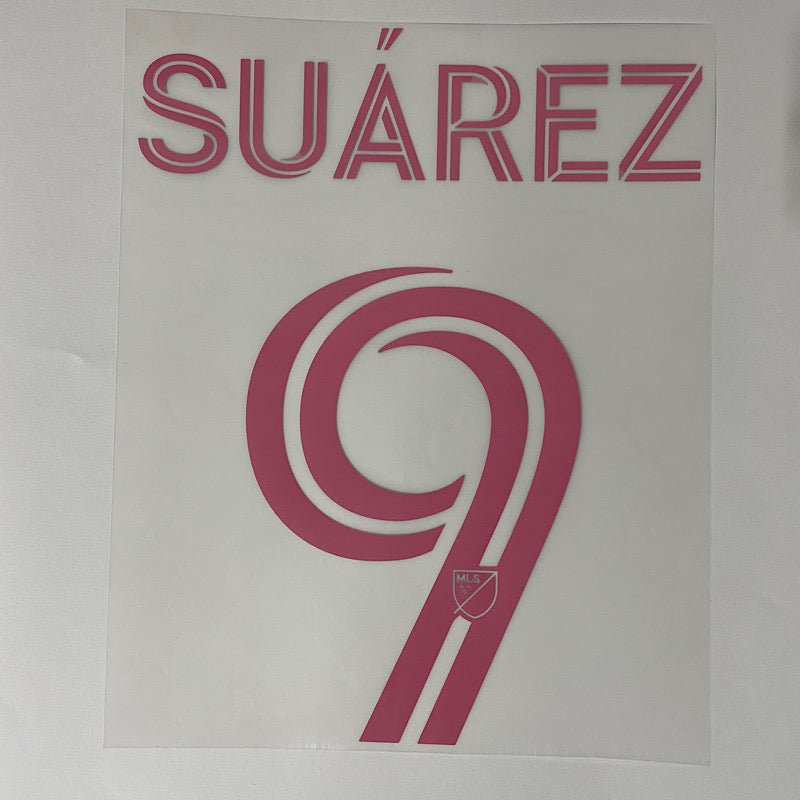 Inter Miami 2024-Away Suarez #9 Jersey Name Set