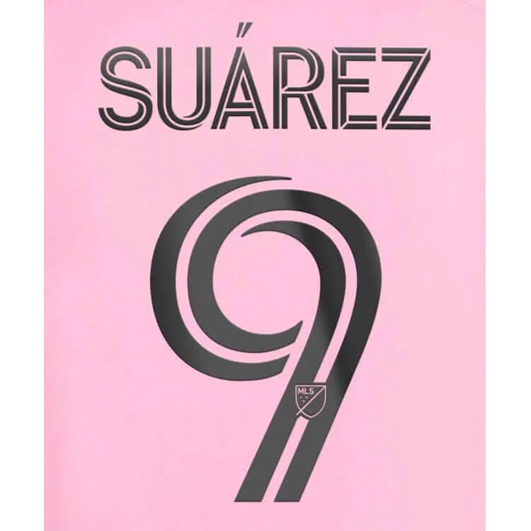 Inter Miami 2024-Home Suarez #9 Jersey Name Set (Front)