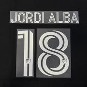 Inter Miami 2025-Third JORDI ALBA #18 Official Name Set