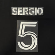 Inter Miami 2025-Third SERGIO #5 Official Name Set