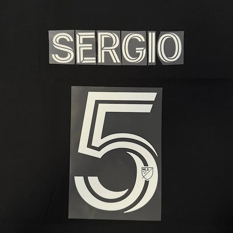 Inter Miami 2025-Third SERGIO #5 Official Name Set