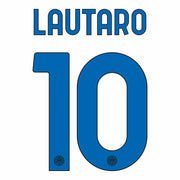 Inter MIlan 2023/24 Away Lautaro #10 Jersey Name Set