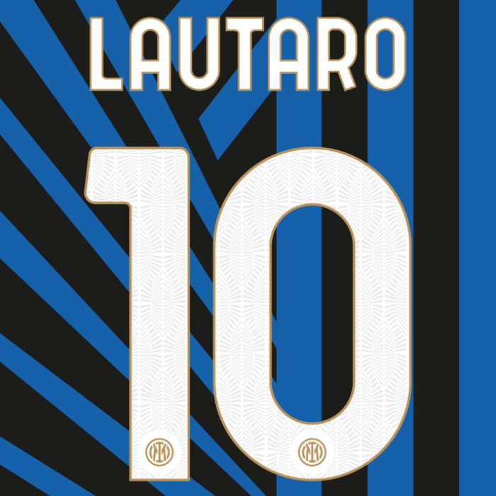 Inter Milan 2024/25 Home LAUTARO #10 Official Name Set