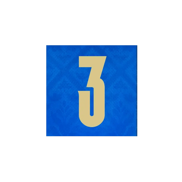 Italy 2020/22 Home Chiellini #3 Jersey Name Set