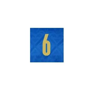 Italy 2021/22 Home Verratti #6 Jersey Name Set