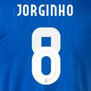Italy 2023-24 Home Jorginho #8 Jersey Name Set