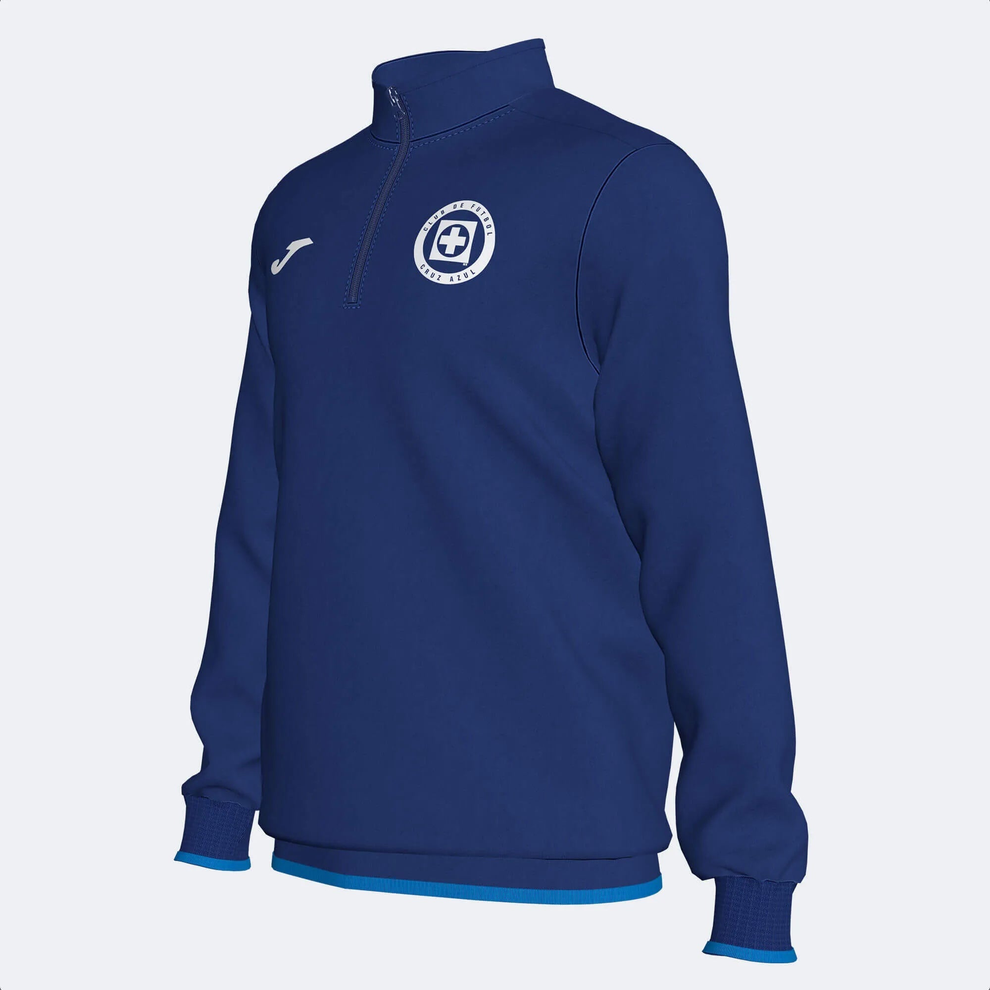 Joma 2022-23 Cruz Azul Quarter Zip Training Top - Royal (Diagonal)