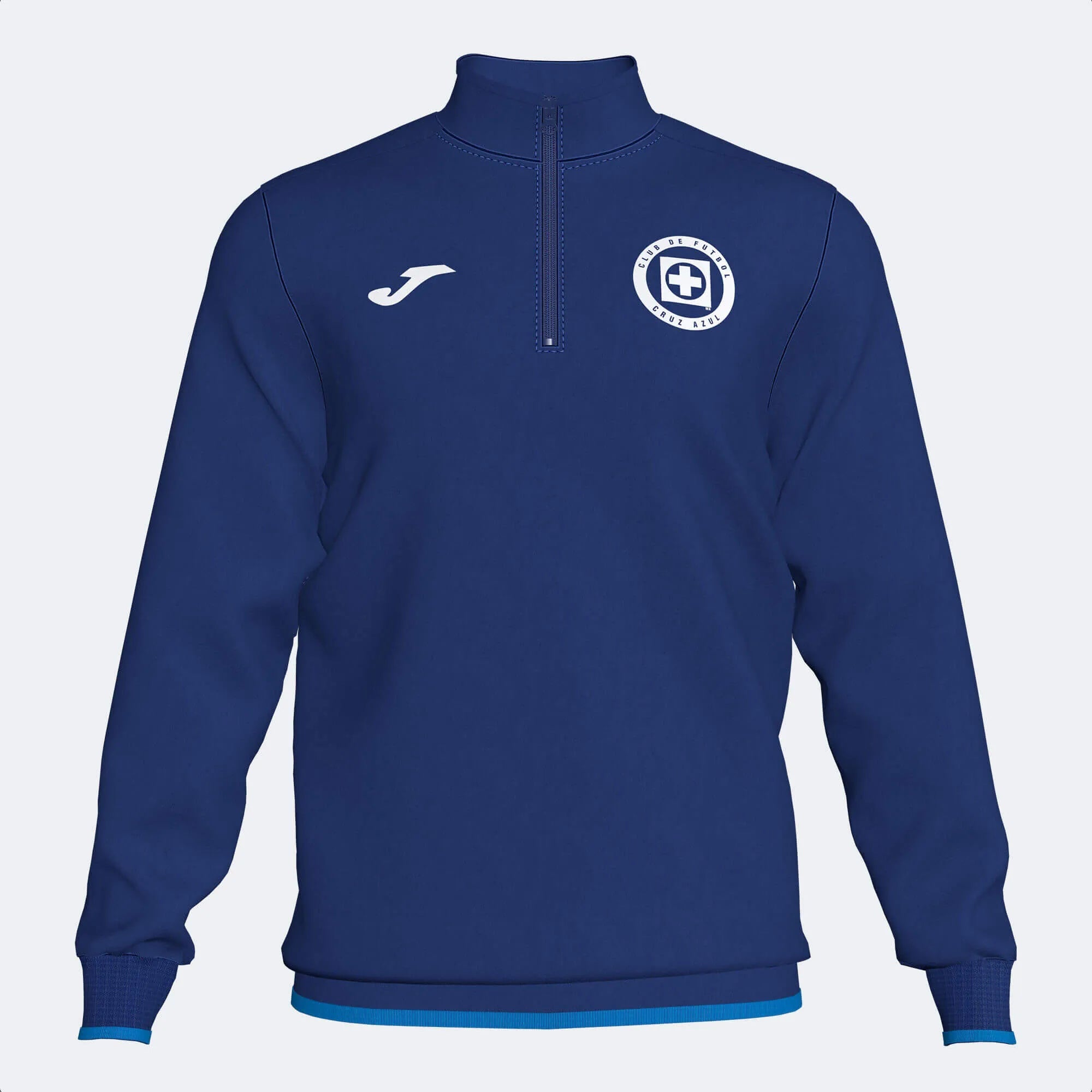 Joma 2022-23 Cruz Azul Quarter Zip Training Top - Royal (Front)