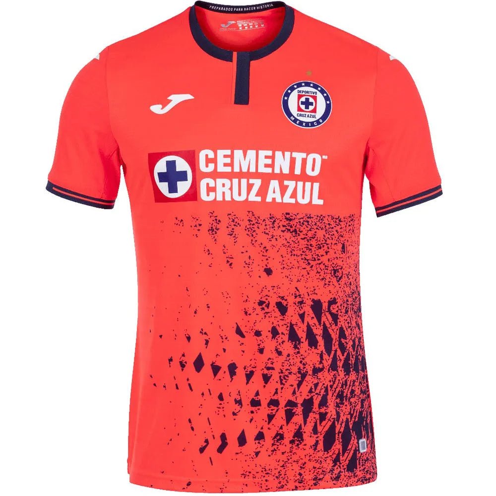Joma Cruz Azul 2021-22 Third Jersey (with Star) - Mango-Black (Front)