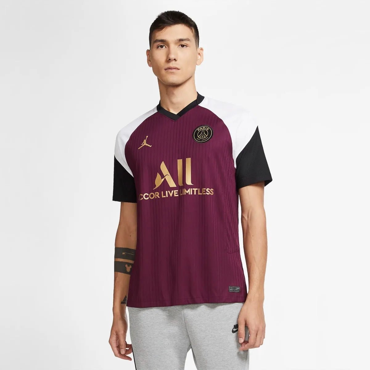 Jordan 2020-21 PSG Third Jersey - Bordeaux-Truly Gold