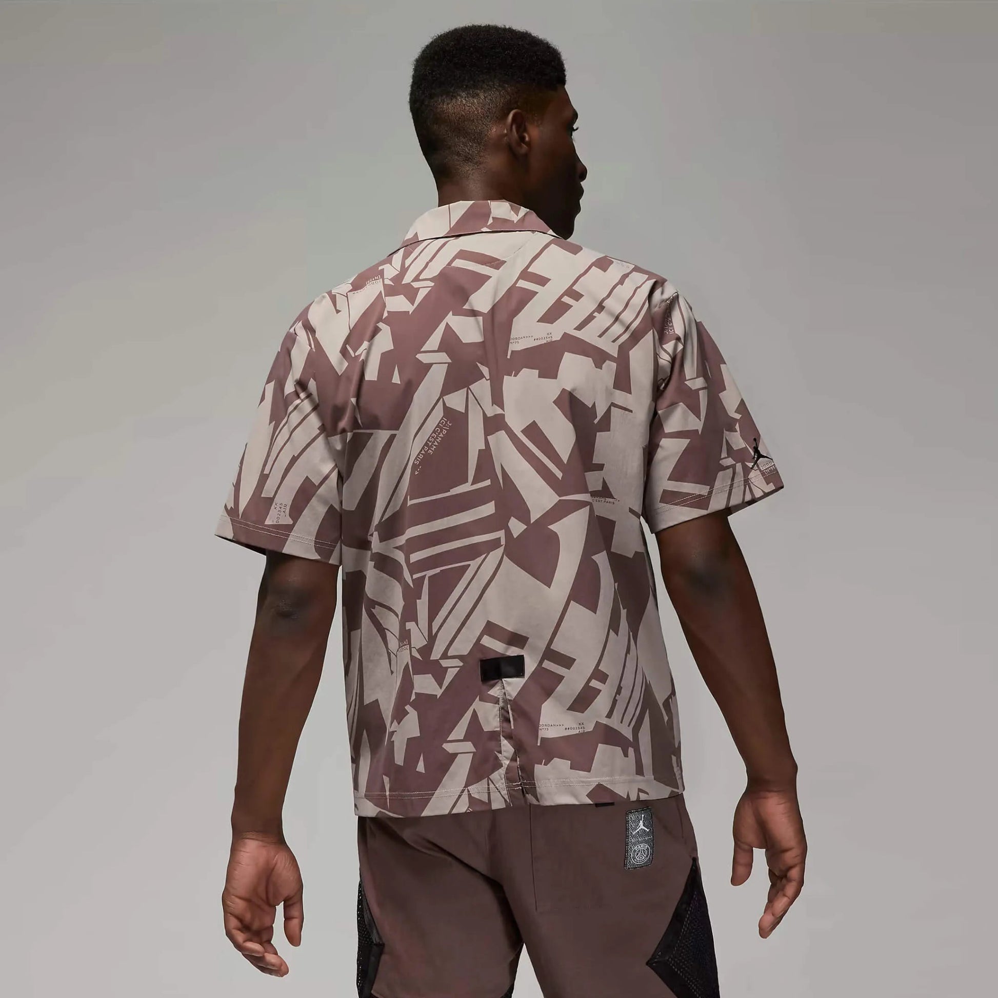 Jordan 2022-23 Paris Saint-Germain Statement Shirt - Pumice-Plum Eclipse (Model - Back)