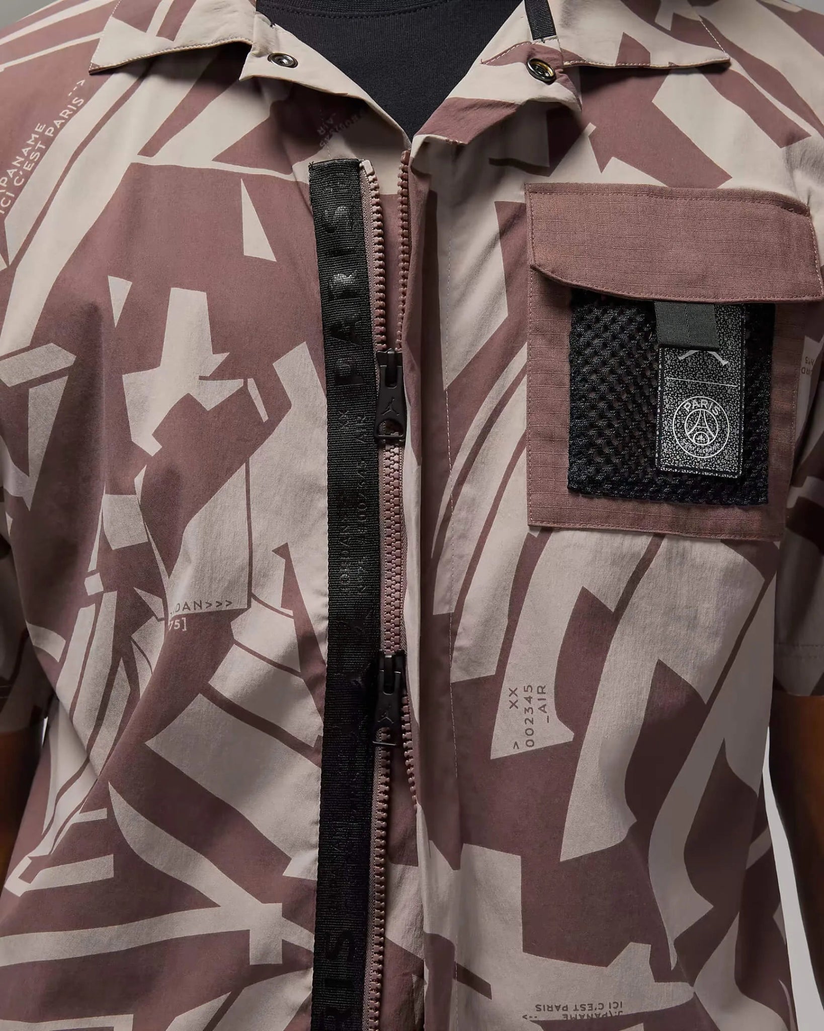 Jordan 2022-23 Paris Saint-Germain Statement Shirt - Pumice-Plum Eclipse (Detail 2)