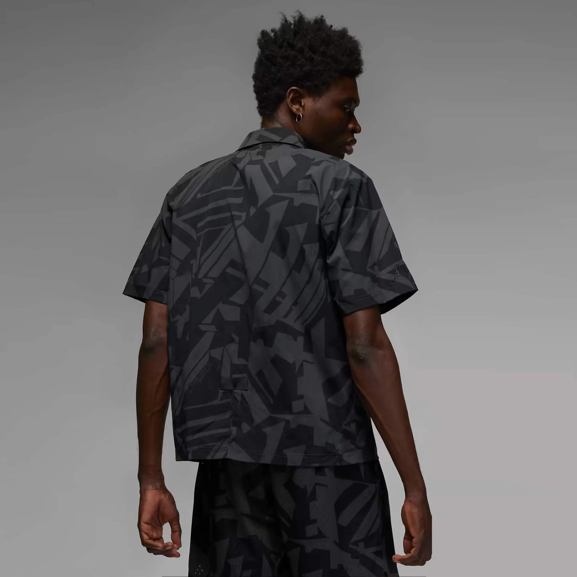 Jordan 2022-23 PSG Statement Shirt - Black-Smoke Grey (Model - Back)