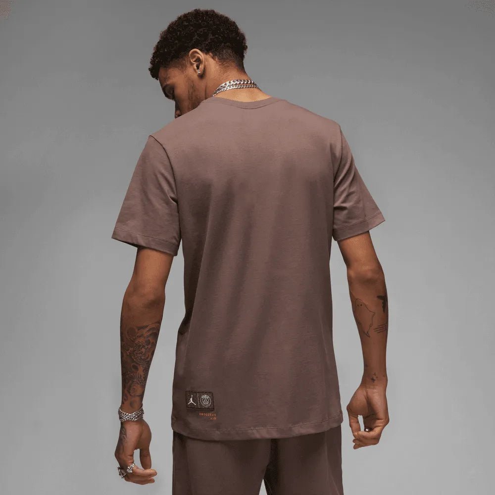  Jordan 2022-23 PSG Wordmark Tee Plum-Eclipse (Model - Back)