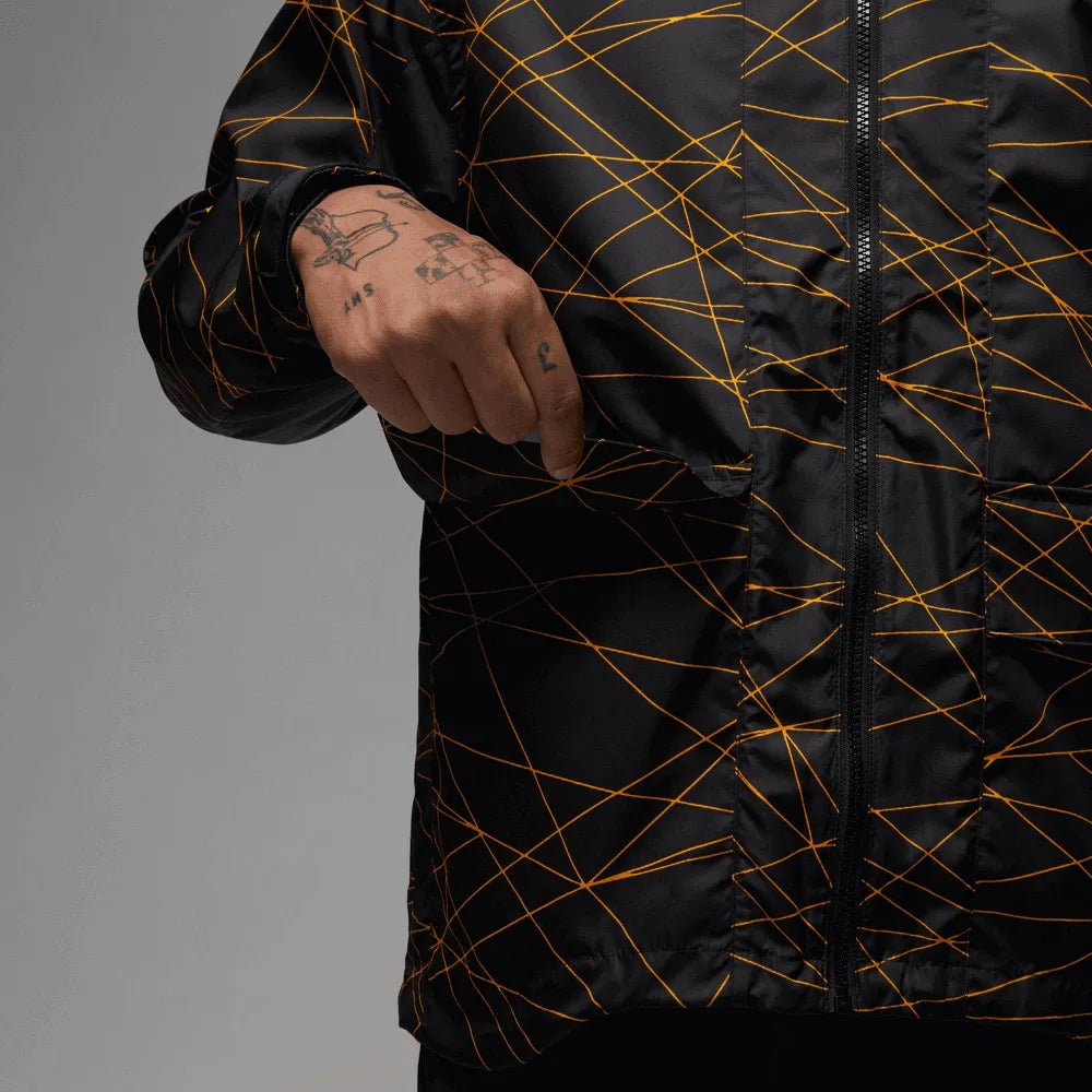 Jordan 2023 PSG Anthem Track Jacket - Black-Yellow (Detail 3)