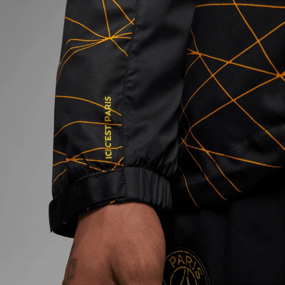 Jordan 2023 PSG Anthem Track Jacket - Black-Yellow (Detail 8)