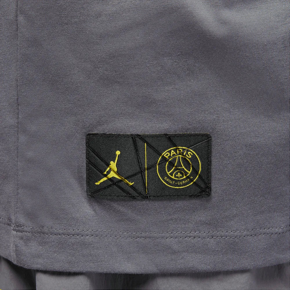 Jordan 2023 PSG SS Tee - Grey-Yellow (Detail 3)