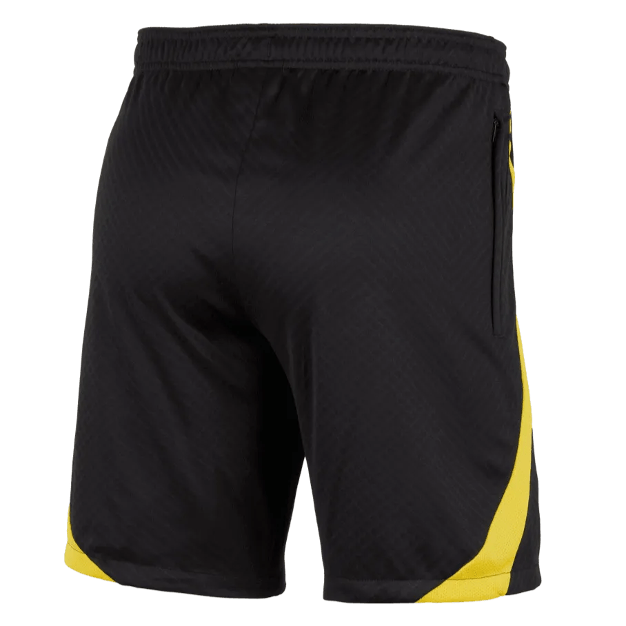 Jordan 2023 PSG Strike Shorts - Black-Yellow (Back)