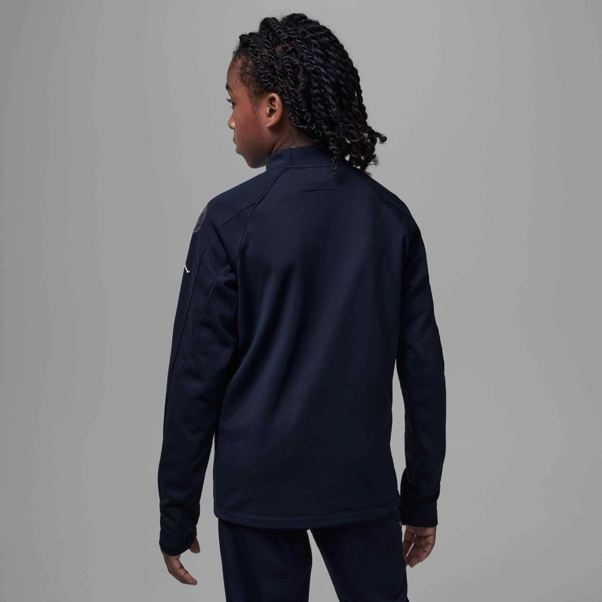 Jordan 2024-25 PSG Youth Academy Winter Warrior Drill Top (Model - Back)