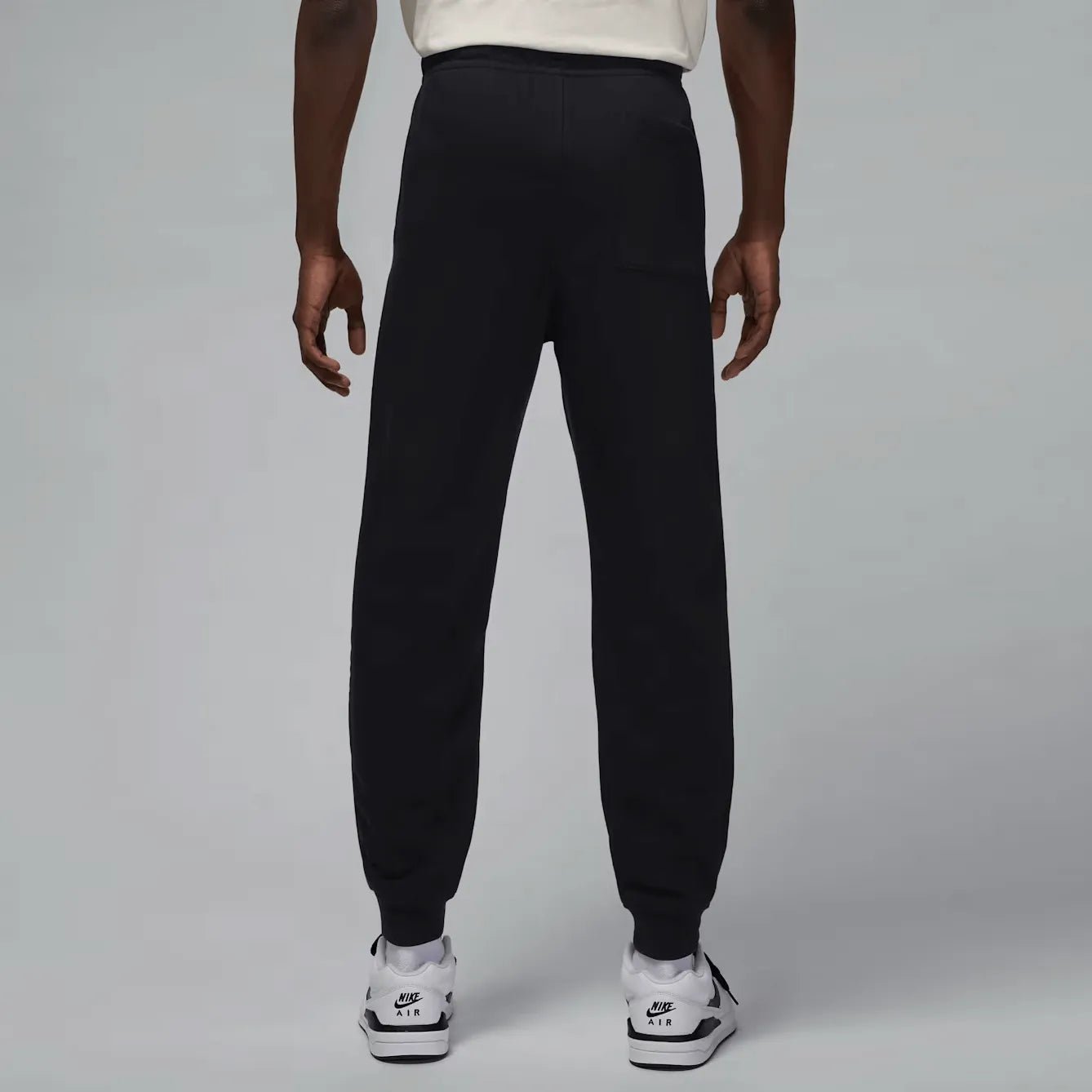 Jordan Men's Brooklyn Fleece Pants Black (Model - Back)
