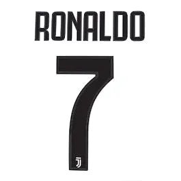 Juventus 2018/19 Home Ronaldo #7 Youth Jersey Name Set