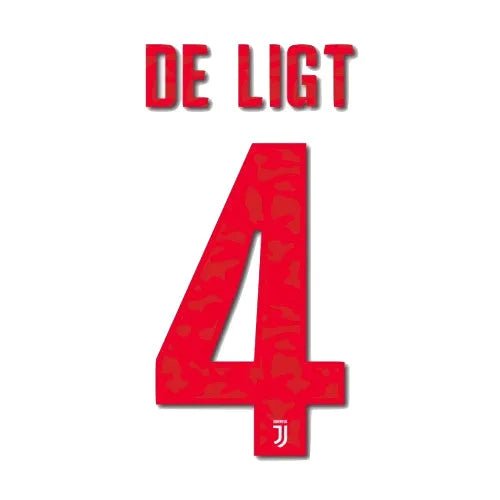Juventus 2019/20 Away De Ligt #4 Jersey Name Set