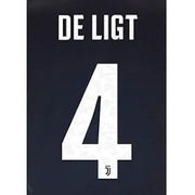 Juventus 2019/20 Home/Third De Ligt #4 Jersey Name Set