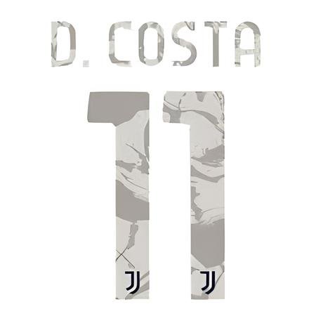 Juventus 2020/21 Away D. Costa #11 Jersey Name Set