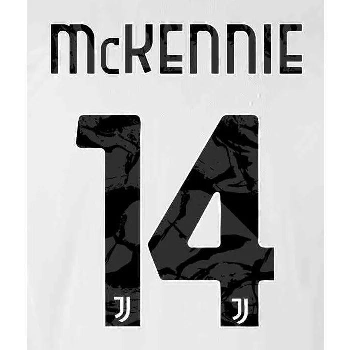 Juventus 2020/22 Home Mckennie #14 Youth Jersey Name Set (Main)