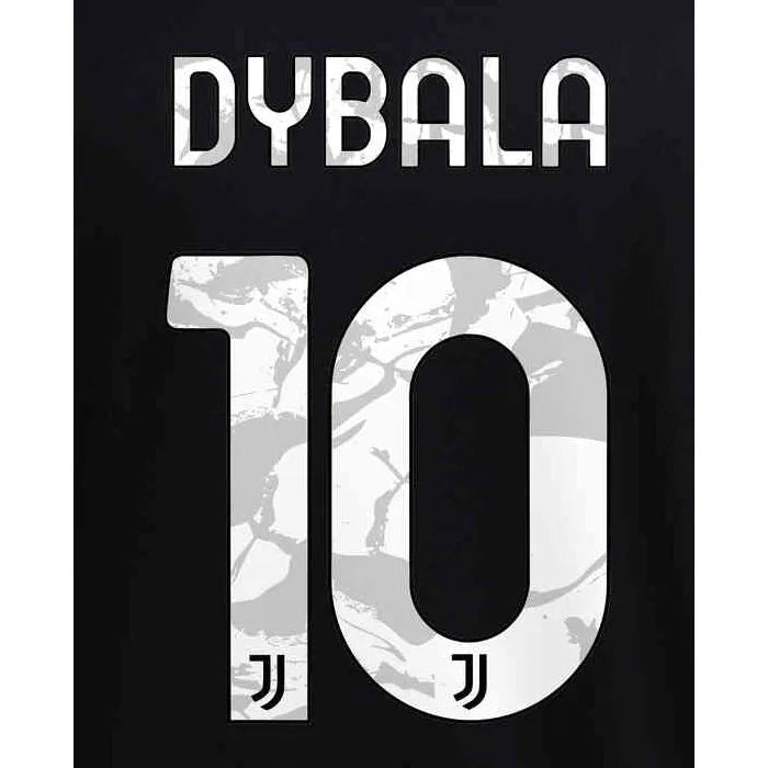 Juventus 2021/22 Away Dybala #10 Jersey Name Set