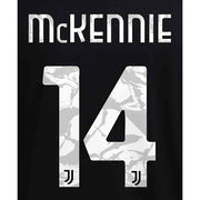 Juventus 2021/22 Away McKennie #4 Jersey Name Set
