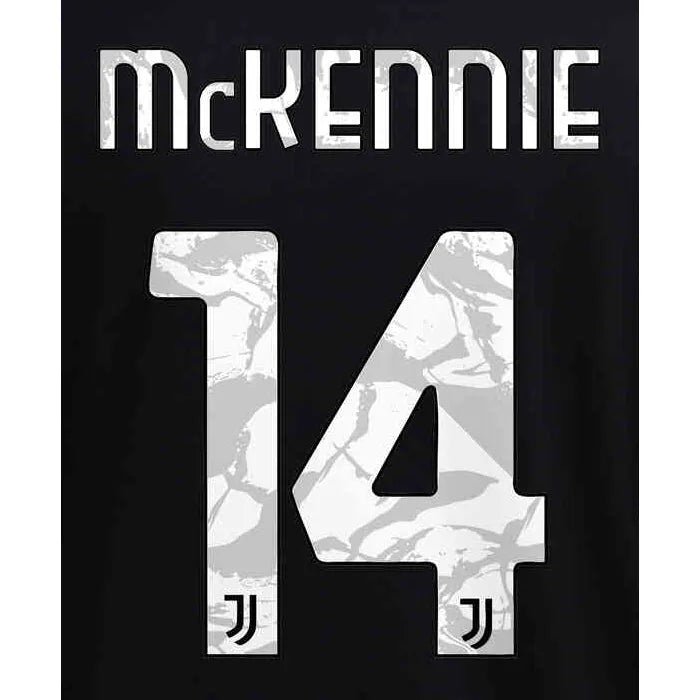 Juventus 2021/22 Away McKennie #4 Jersey Name Set