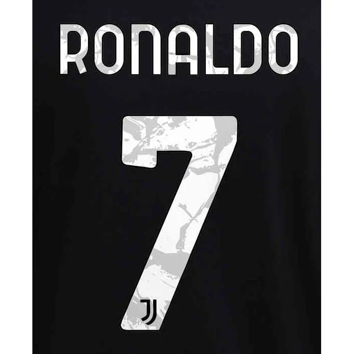 Juventus 2021/22 Away Ronaldo #7 Youth Jersey Name Set