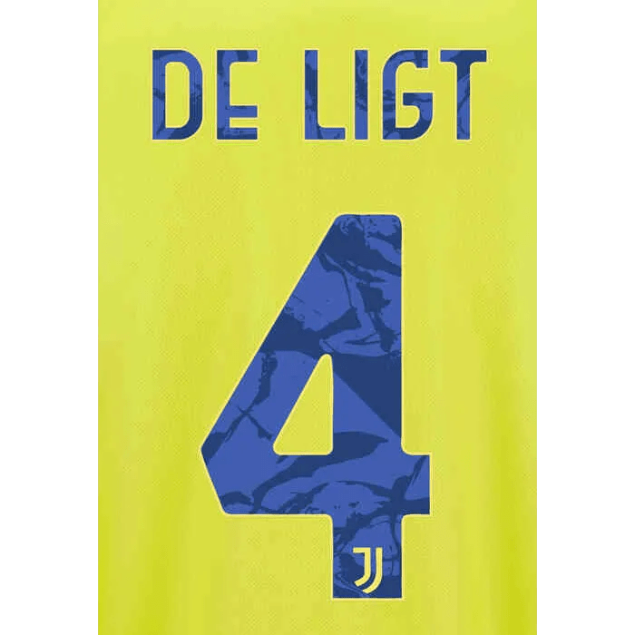 Juventus 2021/22 Third De Ligt #4 Jersey Name Set (Main)