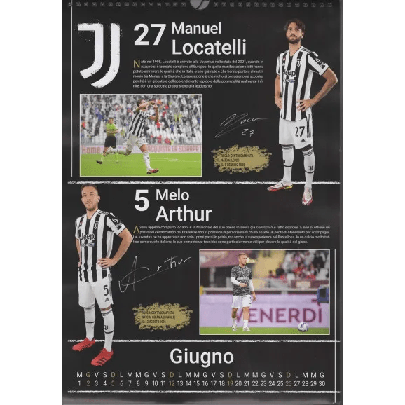Juventus 2022 Official Calendar (Individual)