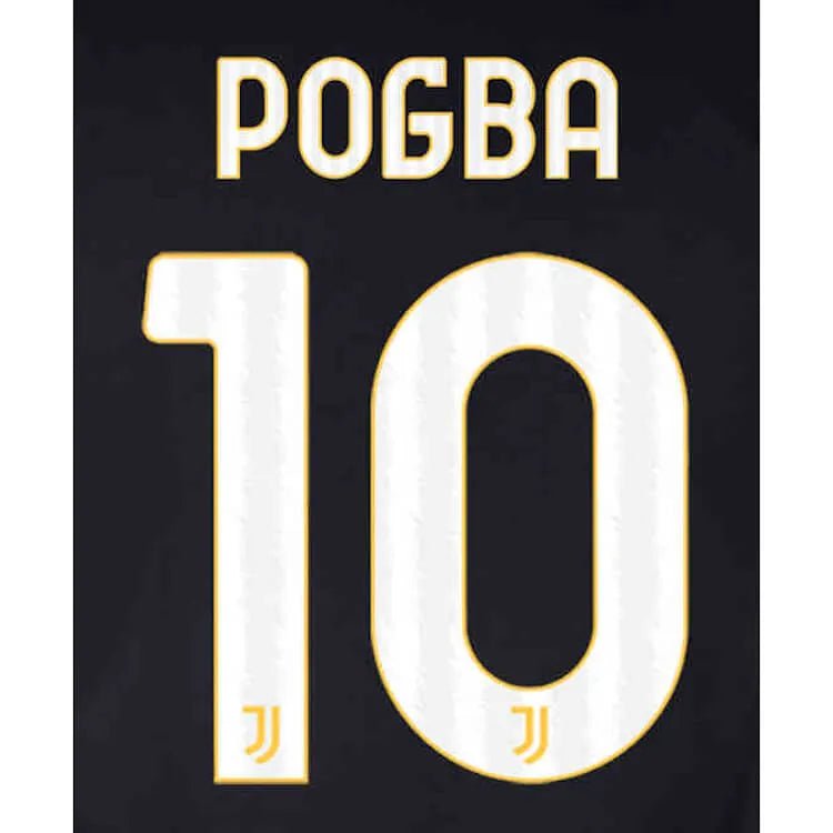 Juventus 2023-24 Home Pogba #10 Jersey Name Set