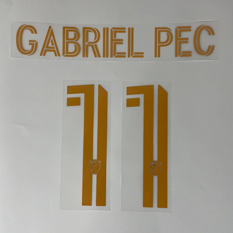 LA Galaxy 2025- Away GABRIEL PEC #11 Official Name Set