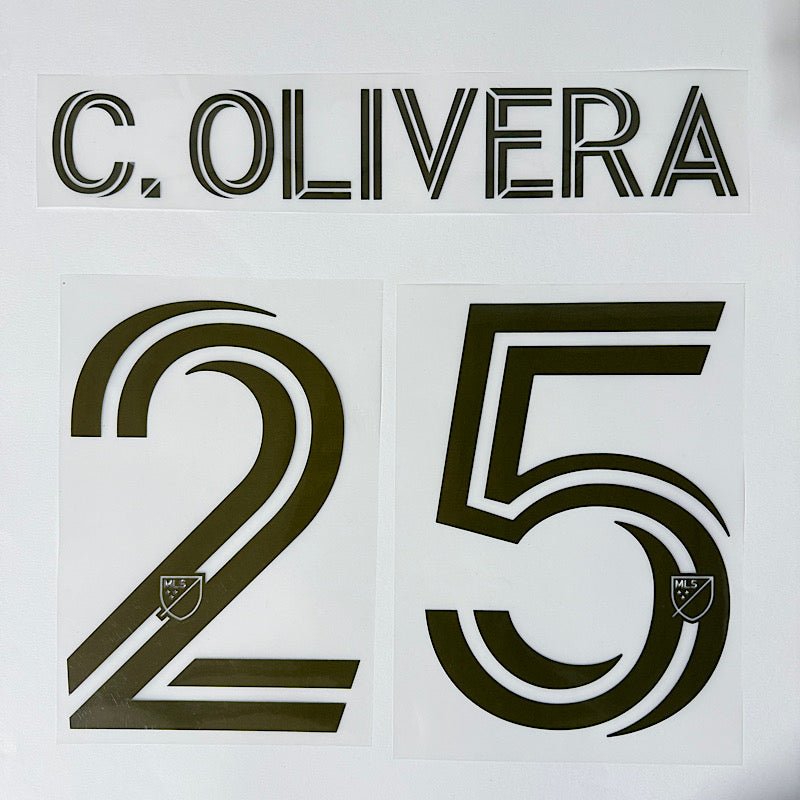 LAFC Away 2025- C. OLIVERA #25 Official Name Set