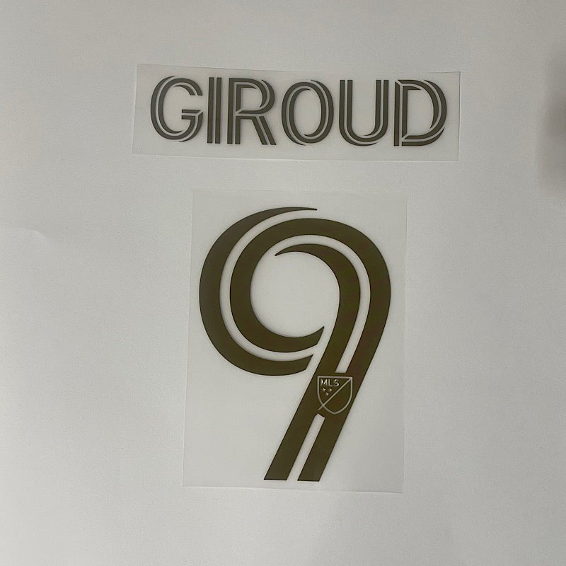 LAFC Away 2025-GIROUD #9 Youth Official Name Set