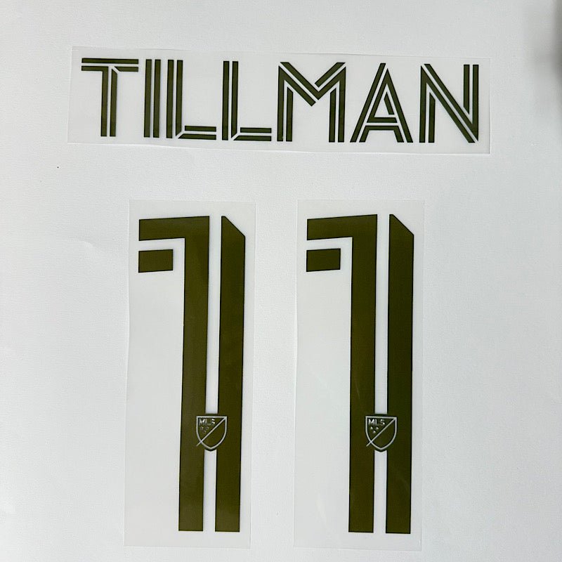 LAFC Away 2025-TILLMAN #11 Official Name Set