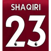 Liverpool 2018/19 Home Shaqiri #23 Jersey Name Set