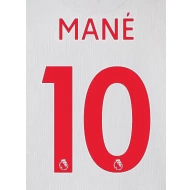 Liverpool 2018/19 Third Mane #10 Jersey Name Set